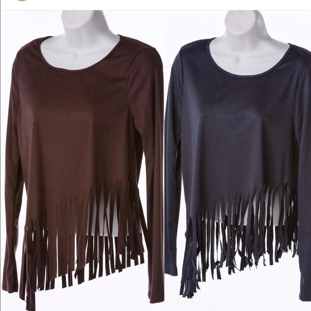 NWT suede top